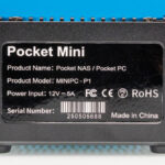 CWWK Pocket Nas Pocket PC Black Rear 1