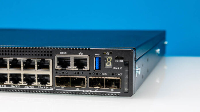 Dell N2224X ON Front Ports 1