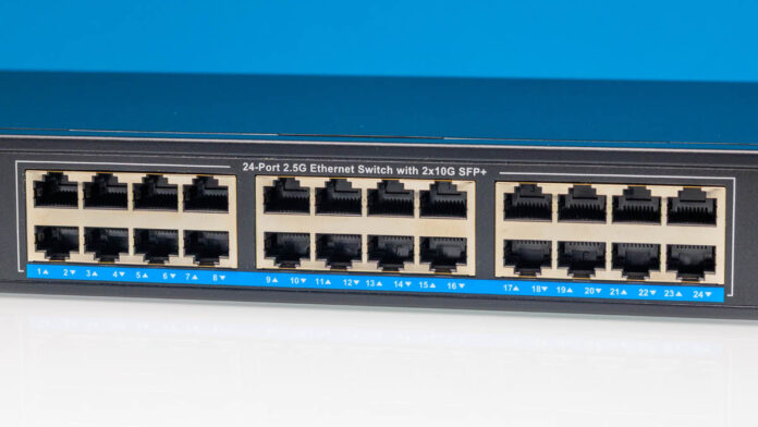 GiGaPlus GP S252402 24 Port 2.5G Ethernet Switch With 2x 10G SFP+ 2.5G Ethernet Ports 1