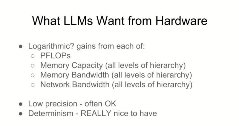 Google Hot Chips 2025 What LLMs Want From Hardware 2