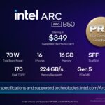 Intel Arc Pro B50 Launch Pricing