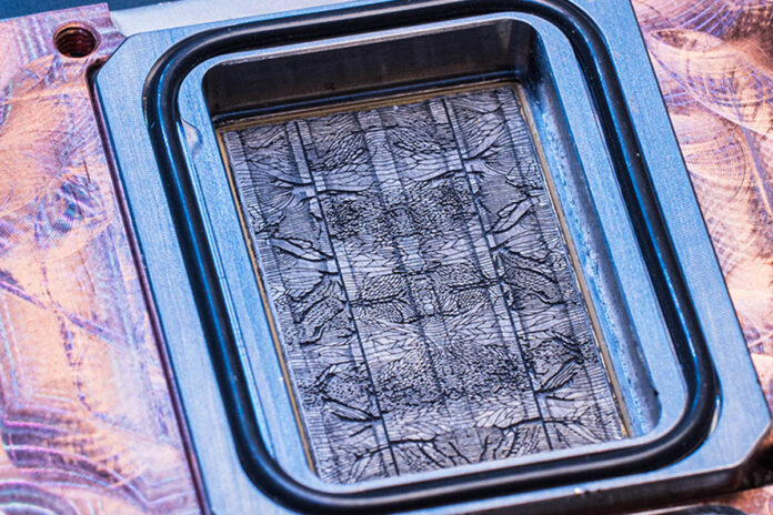 Microsoft Microfluidic Channel Chip Close