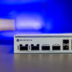 MikroTik CRS812 8DS 2DQ 2DDQ Front Latvia 2x QSFP56 DD 400GbE And 2x QSFP56 200GbE