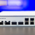 MikroTik CRS812 8DS 2DQ 2DDQ Front Latvia 2x QSFP56 DD 400GbE And 2x QSFP56 200GbE 2