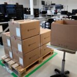 MikroTik Products Being Boxed And Palletized Large