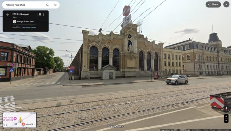 MikroTik Riga Latvia Google Maps Street View Large