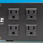 Pyle Pro 20 Outlet 3600W 2 RU Rackmount Power Conditioner Front AC Power Outlets