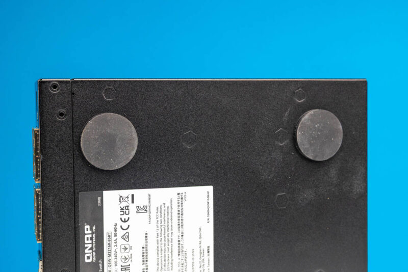 QNAP QSW M3216R 8S8T Bottom Feet