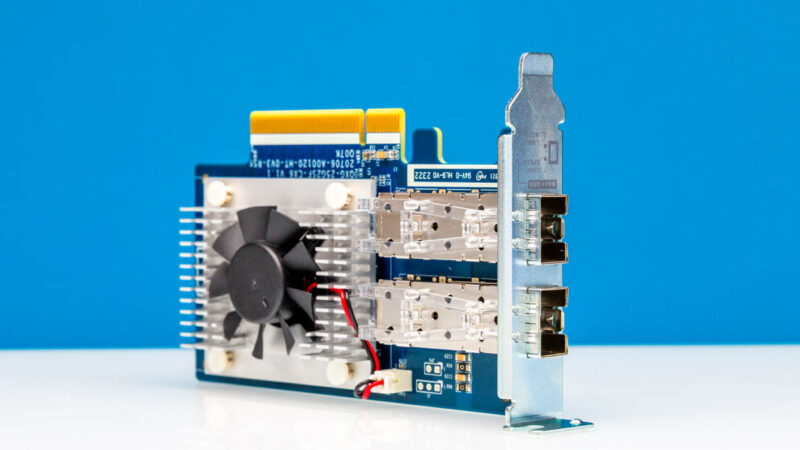 QNAP QXG 25G2SF CX6 Front Angled 1