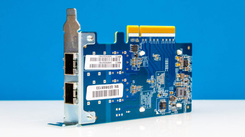 QNAP QXG 25G2SF CX6 Front Angled 2