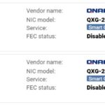 QNAP QXG 25G2SF CX6 In QNAP Network Manager