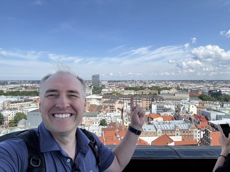 View From St Peters Church Riga Latvia To MikroTik Headquarters Large