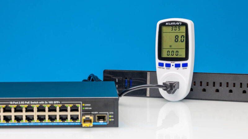 Vimin VM S251602P 16 Port 2.5G PoE Switch With 2x 10G SFP+ 10G Power Consumption 3