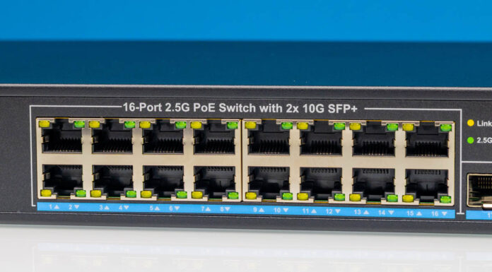 Vimin VM-S251602P 16-Port 2.5GbE PoE with 2x 10G Switch Review Vimin VM S251602P 16 Port 2.5G PoE Switch With 2x 10G SFP+ 2.5g Ethernet Ports 1
