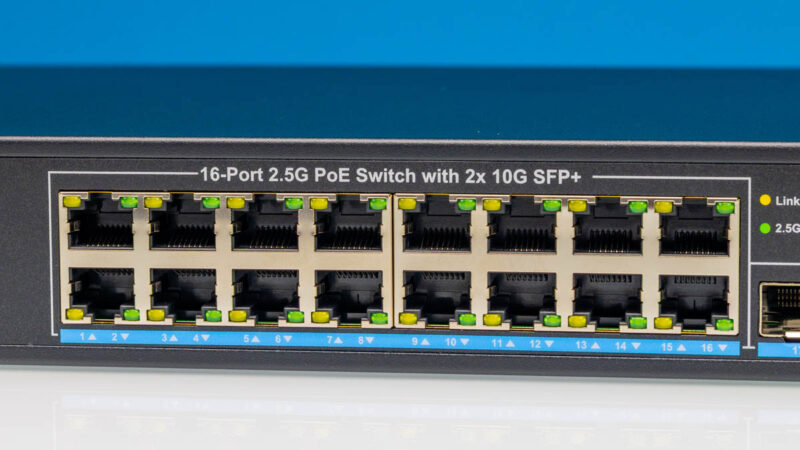 Vimin VM S251602P 16 Port 2.5G PoE Switch With 2x 10G SFP+ 2.5g Ethernet Ports 1