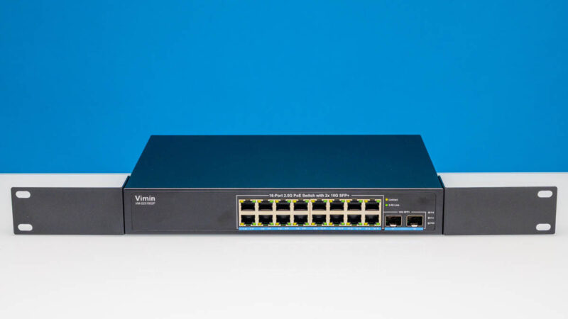 Vimin VM S251602P 16 Port 2.5G PoE Switch With 2x 10G SFP+ Rack Ears 1