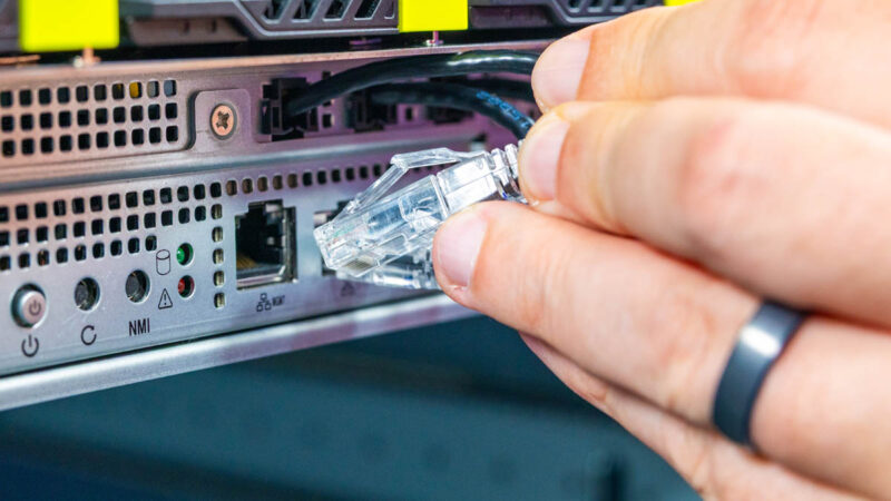 ASRock Rack 8U8X GNR2 SYN B200 Front Ethernet Ports 2