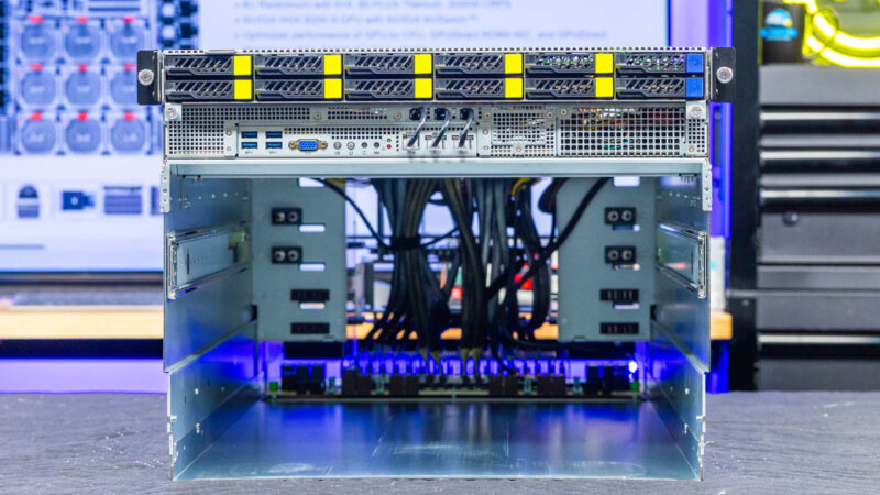 ASRock Rack 8U8X GNR2 SYN B200 Front Open 1