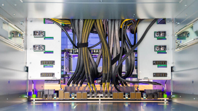 ASRock Rack 8U8X GNR2 SYN B200 Inside GPU Bay 1