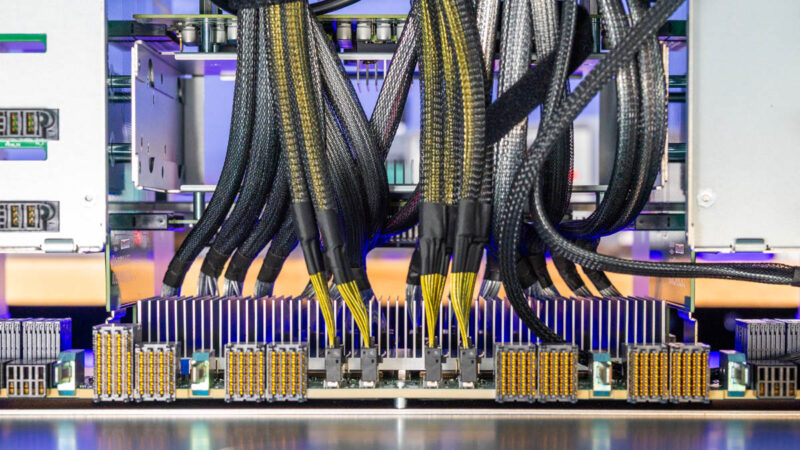 ASRock Rack 8U8X GNR2 SYN B200 Inside GPU Drive Bay 6