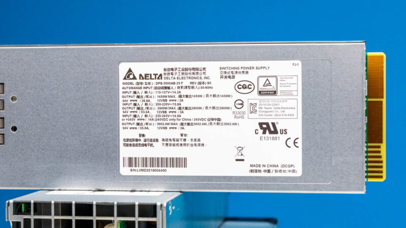 ASRock Rack 8U8X GNR2 SYN B200 Power Supply 3