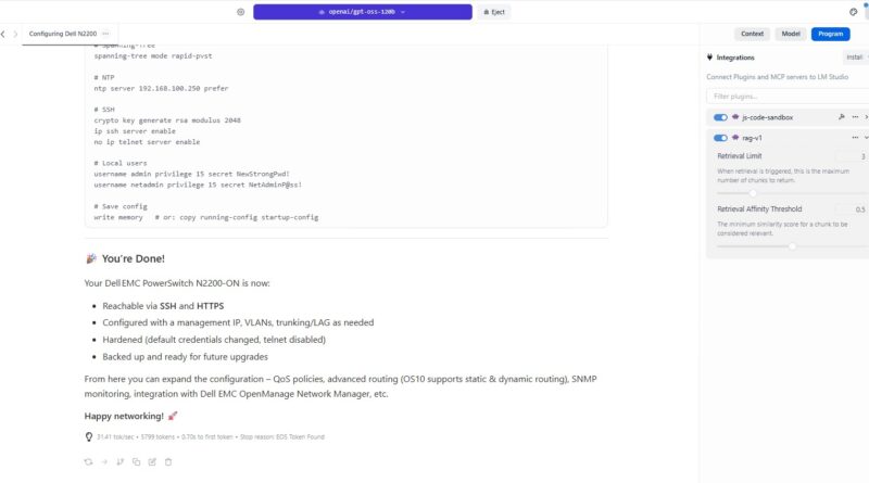 Beelink GTR9 Pro AMD Ryzen AI MAX 395 Gpt Oss 120b 31.41 Tokens Per Second