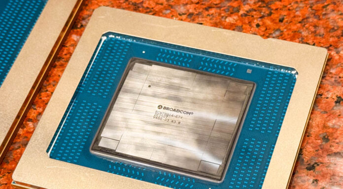 The Massive Size of Broadcom Tomahawk 6 102.4T Switch Chips and Tomahawk Ultra Bonus Broadcom Tomahawk 6 224G SerDes 1