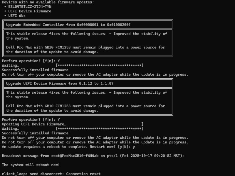 Dell Pro Max With GB10 Firmware Update