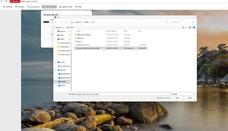 GL.iNet Comet KVM Remote Media Mount