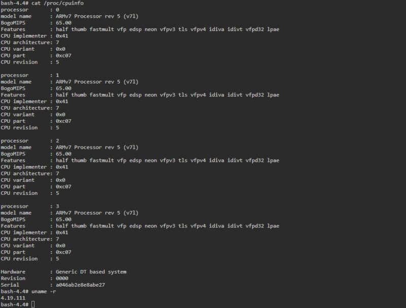 GL.iNet Comet KVM Terminal Armv7 Processor