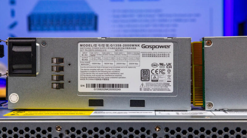 Gigabyte B343 C40 AAJ1 2000W 80 PLUS Titanium Redundant Power Supplies 2