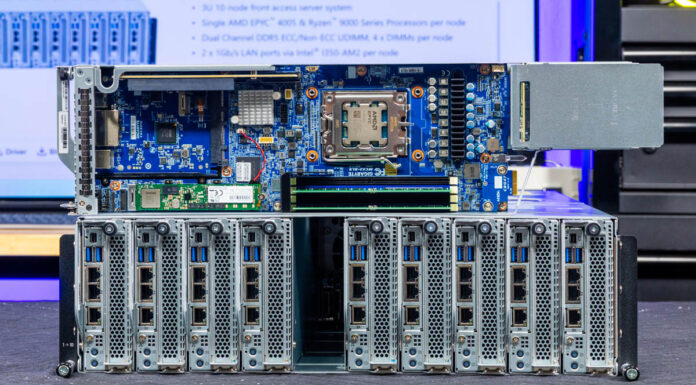 Gigabyte B343-C40-AAJ1 Review 10-Node AMD EPYC 4005 Goes High-Density Gigabyte B343 C40 AAJ1 Node 2