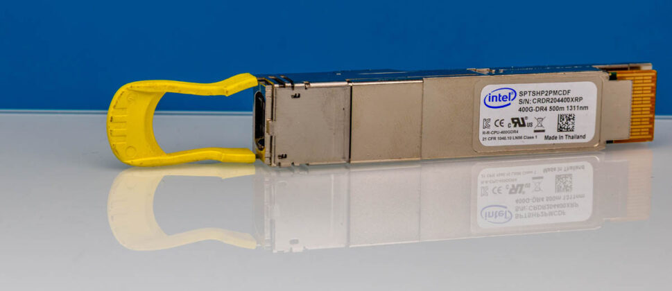 These Are Cheap QSFP56-DD 400G DR4 Intel Silicon Photonics Optics ...