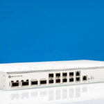 MikroTik CRS812 8DS 2DQ 2DDQ Front Angled 4