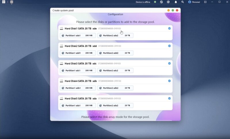 Minisforum MinisCloud Storage Setup 28TB Seagate Large