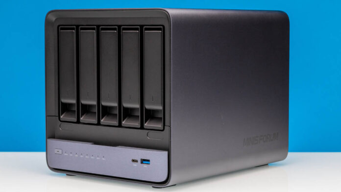 Minisforum N5 PRO P370 Front Angled 1