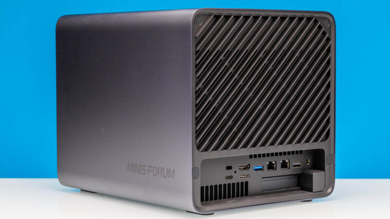 Minisforum N5 PRO P370 Rear Angled 1
