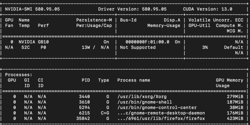 NVIDIA DGX Spark Nvidia Smi