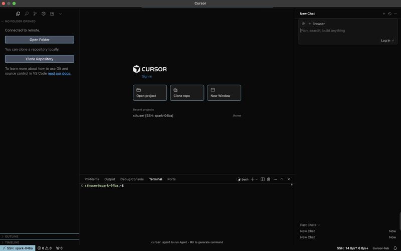 NVIDIA DGX Spark With Cursor Using NVIDIA Sync