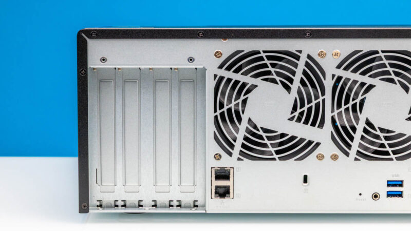 QNAP TS H1290FX Rear Ports 1