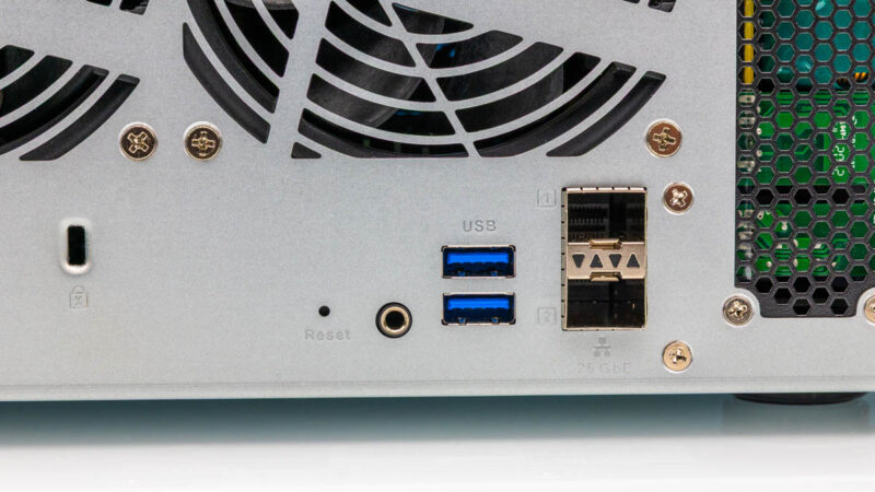 QNAP TS H1290FX USB A Ports 1
