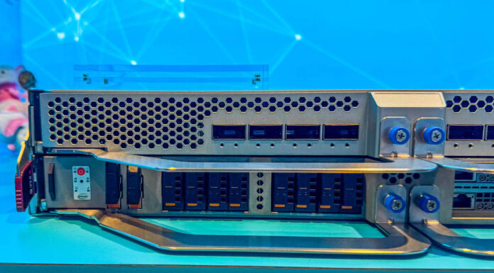 Wild Density Supermicro 2OU 8x NVIDIA B300 Server at OCP 2025 Supermicro 2OU NVIDIA HGX B300 Liquid Cooled At OCP 2025 3