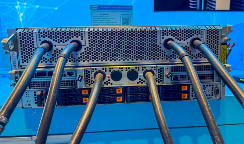Supermicro 4U AMD Instinct MI355X Liquid Cooled At OCP 2025 1