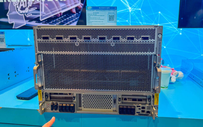 Supermicro 8U NVIDIA HGX B300 Air Cooled At OCP 2025 1