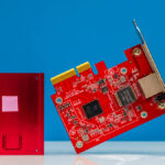 TP Link 10Gigabit PCIe Network Adapter Top With Heatsink