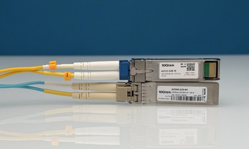 10GTek 25G SFP28 LR And SFP28 SR With Cables