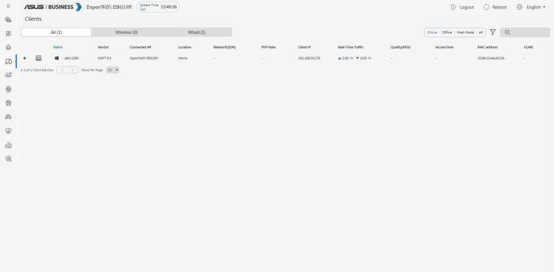 ASUS ExpertWiFi EBG19P Clients