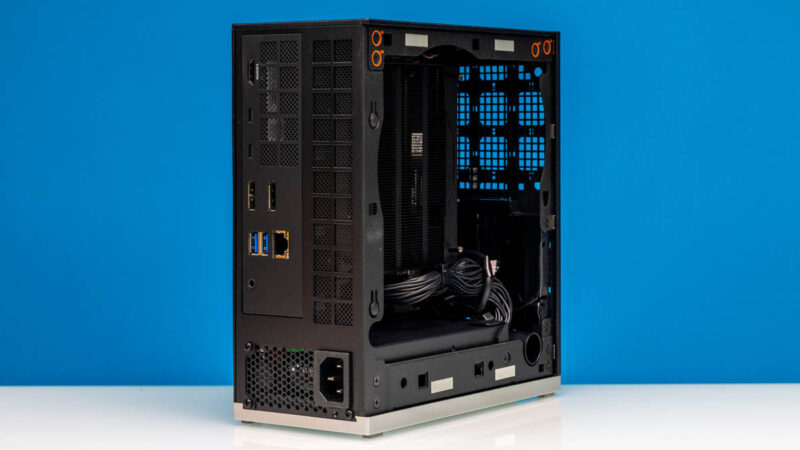 Framework Desktop AMD Ryzen AI Max + 395 128GB Rear Angled 2