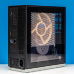 Framework Desktop AMD Ryzen AI Max + 395 128GB Rear Angled With Left Panel Installed