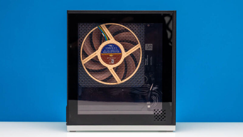 Framework Desktop AMD Ryzen AI Max + 395 128GB Side With Left Panel Installed